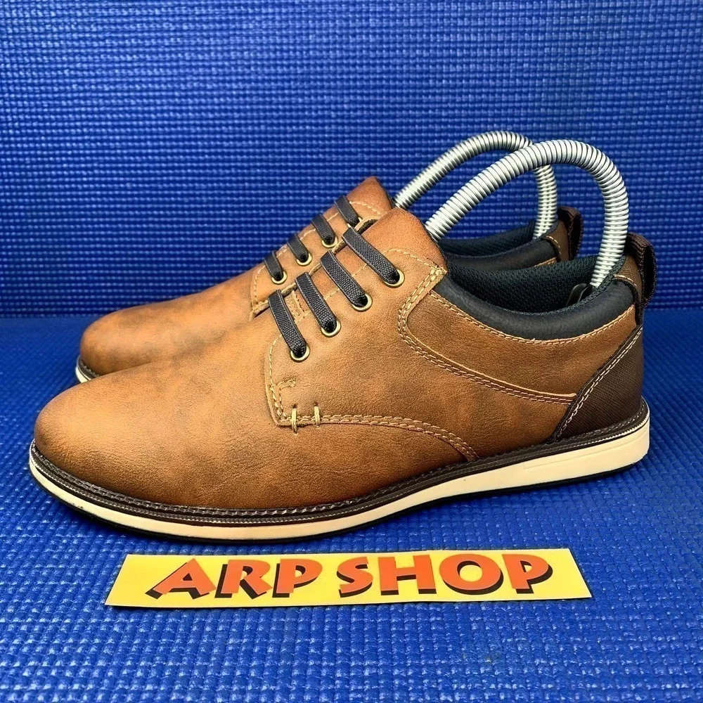 SONOMA JOHNNCOGNAC Kids-Boys Size 4M Brown Blue Casual Shoes 218421